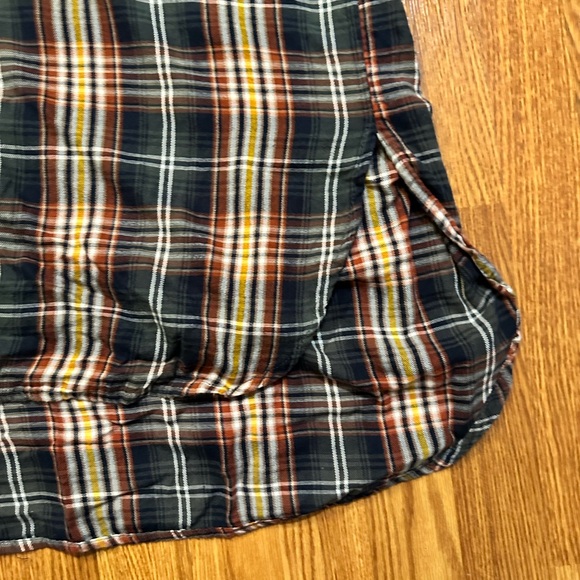 NATURAL LIFE X-Large Multicolor Plaid Shirt Dress - Picture 4 of 5